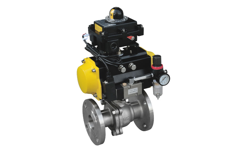 氣動硬密封法蘭球閥 氣動硬密封法蘭球閥